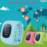 10pcs/lot,Oled HD Smart Kid Safe GPS Watch Wristwatch SOS Location Finder Locator Tracker for Baby Child Anti Lost Monitor Q50